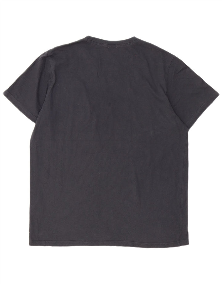 Paul Smith Herren Grafik-T-Shirt-Oberteil aus mittelgrauer Baumwolle