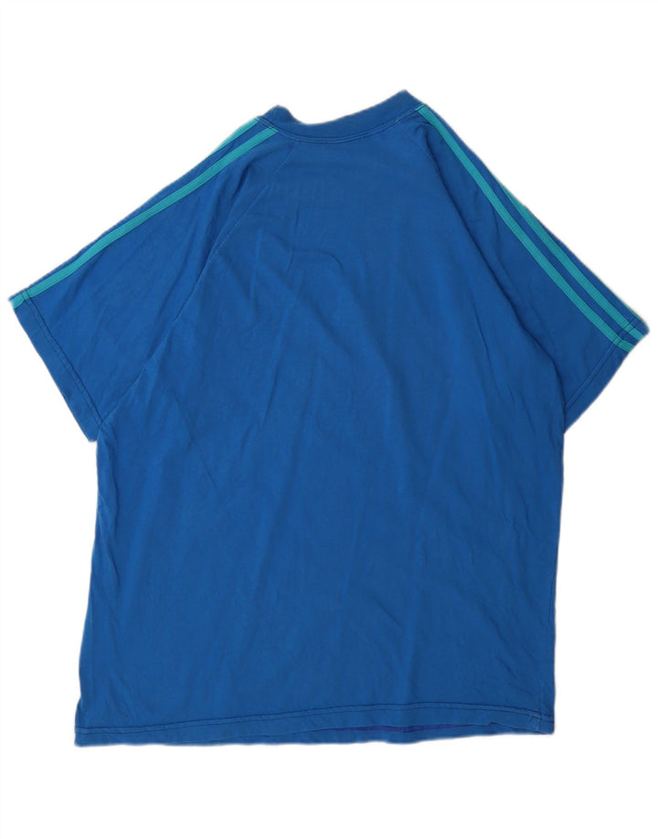 Adidas Herre T-Shirt Top Stor Blå