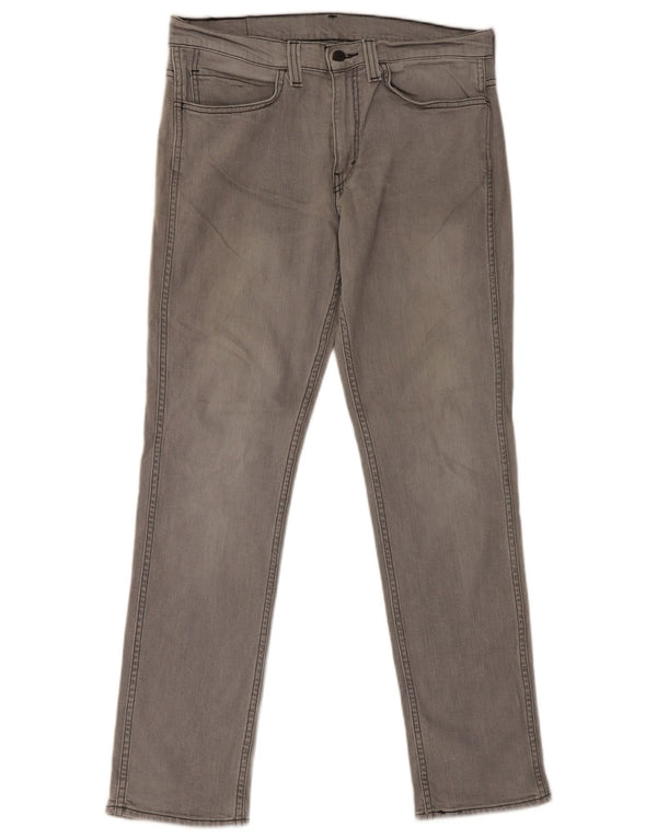 Levi's Mens 511 Tapered Slim Jeans W34 L32 Grey Cotton