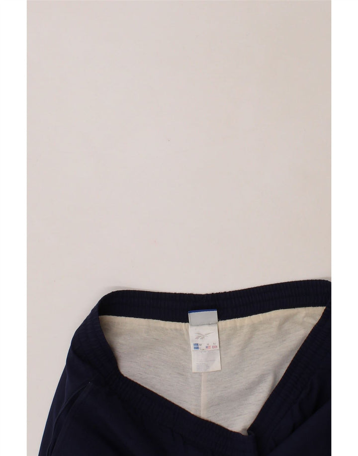 REEBOK Mens Tracksuit Trousers Medium  Navy Blue Polyester Vintage Reebok and Second-Hand Reebok from Messina Hembry 