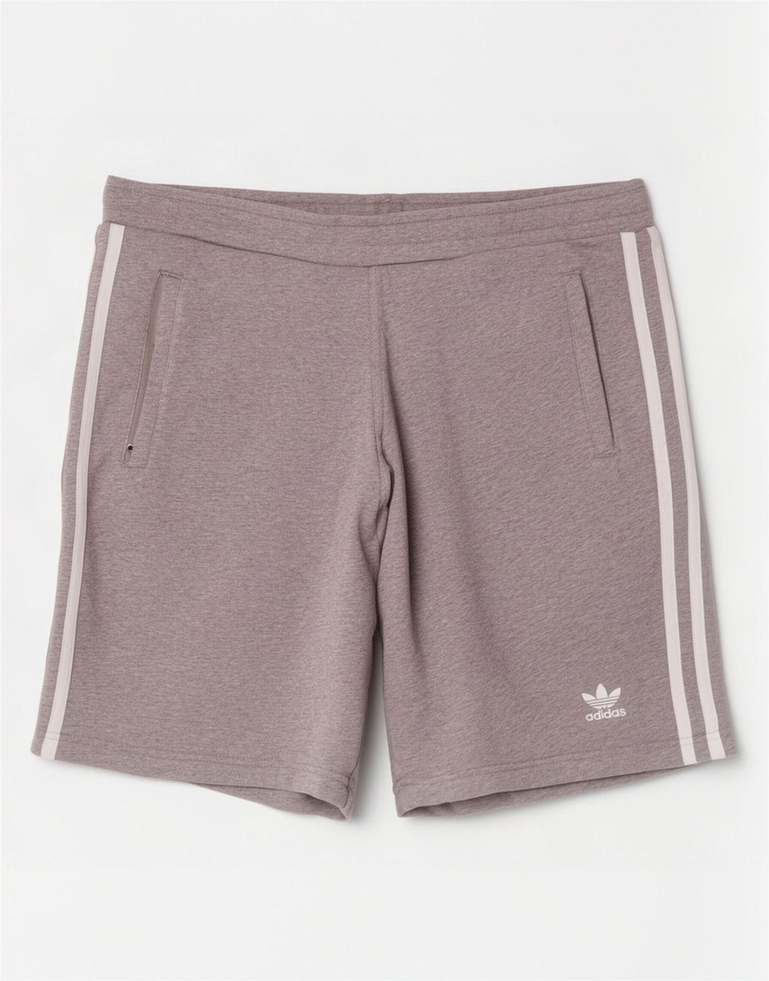 Pantaloni scurți sport Adidas pentru bărbați, bumbac gri mediu