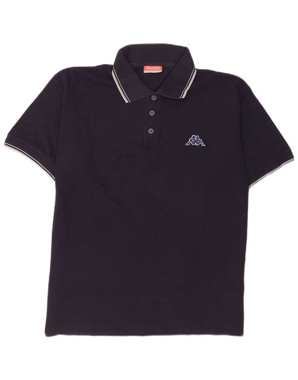 Kappa Polo Hombre XL Algodón Rayas Azul Marino