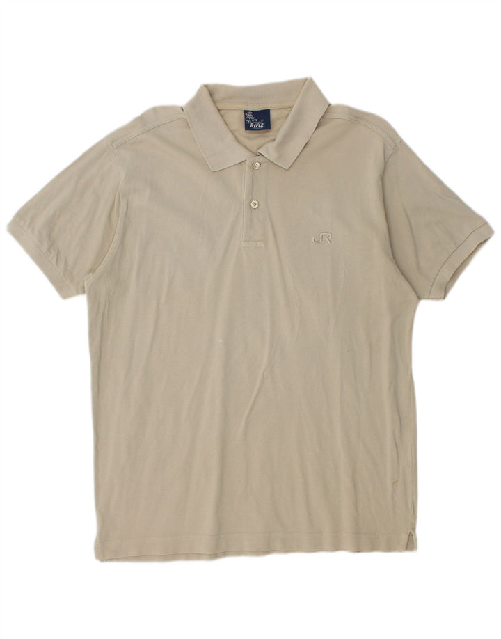 RIFLE Herren-Poloshirt aus mittelbeiger Baumwolle