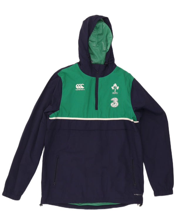 Canterbury Herre IRFU Regnjakke med hætte UK 38 Medium Navy Blue Colourblock