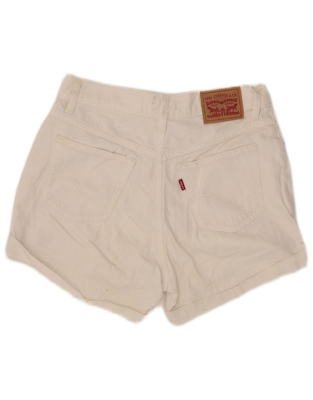 Levi's Womens Denim Shorts W27 Small White