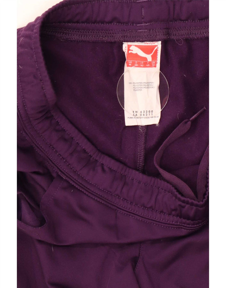 Puma Pantalon de survêtement pour femme UK 12 Violet moyen Polyester