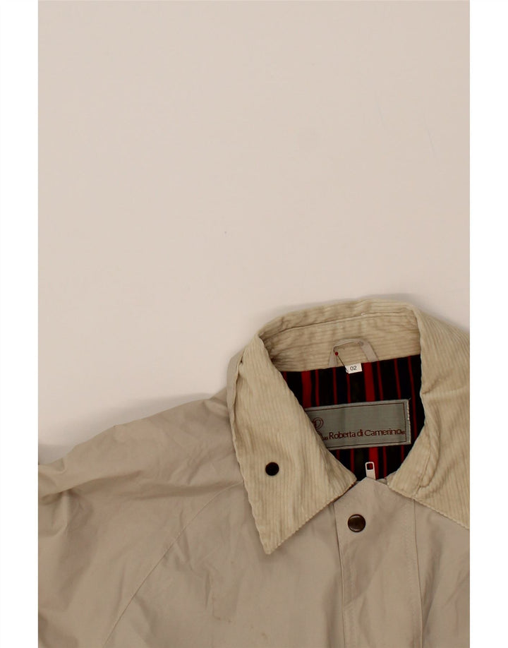 ROBERTA DI CAMERINO Mens Utility Jacket UK 42 XL Off White Polyamide Vintage Roberta di Camerino and Second-Hand Roberta di Camerino from Messina Hembry 