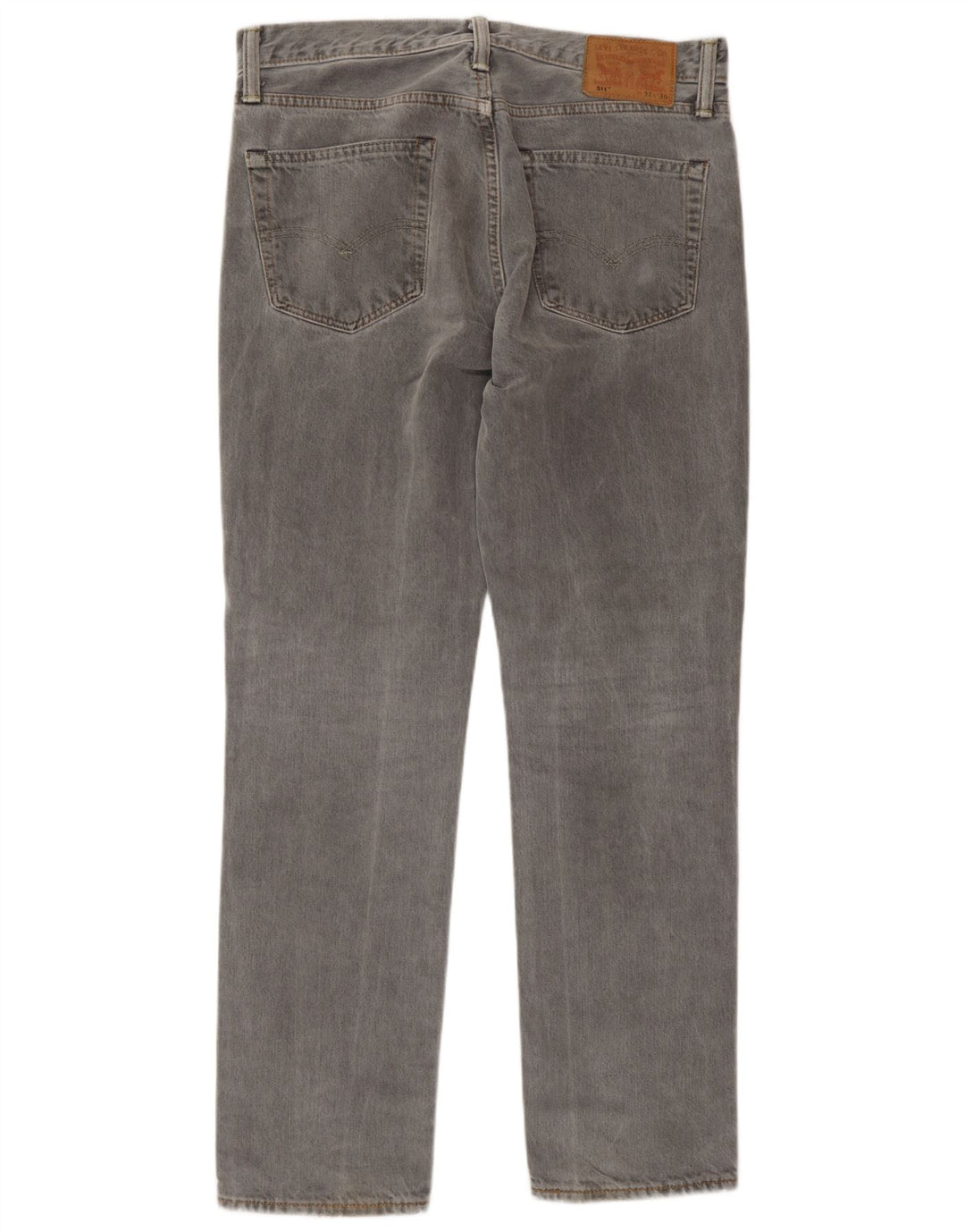 Levi's Mens 511 Slim Tapered Jeans W32 L30 Grey Cotton