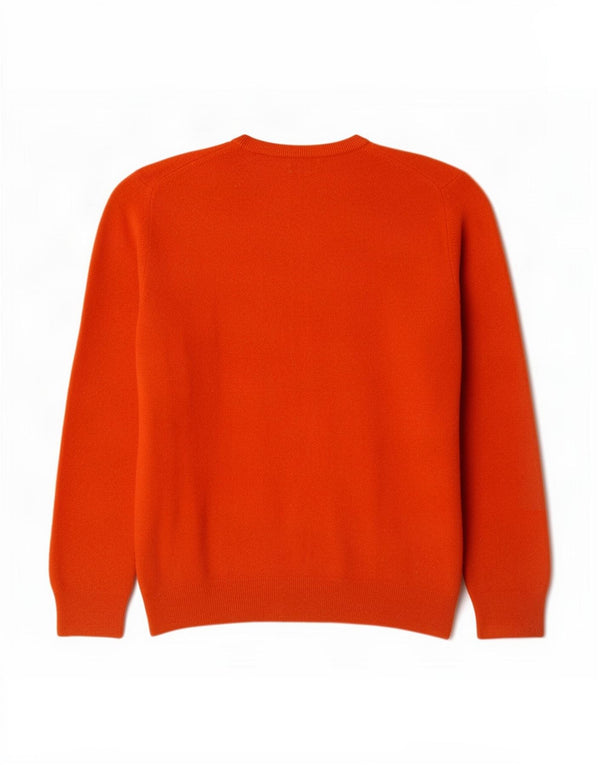 Gant Jersey con cuello en V para mujer UK 44 Large Lana naranja
