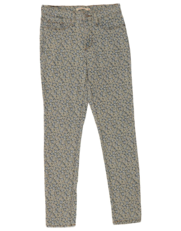 Levi's Mujer 311 Shaping Skinny Jeans W27 L30 Algodón Floral Azul