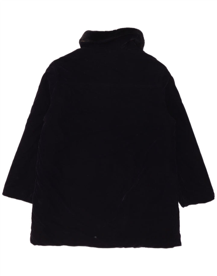 Soprabito in velluto da donna Jaeger UK 14 poliestere blu navy medio