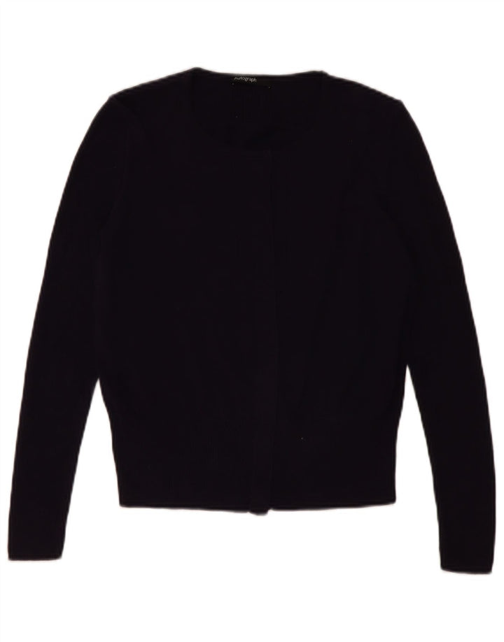 Marks & Spencer Damen-Cardigan-Pullover UK 12 Medium Navy Blue