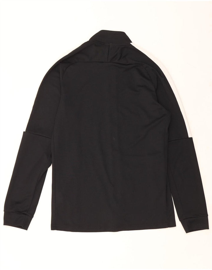 NIKE Mens Tracksuit Top Jacket Medium Black Colourblock Polyester