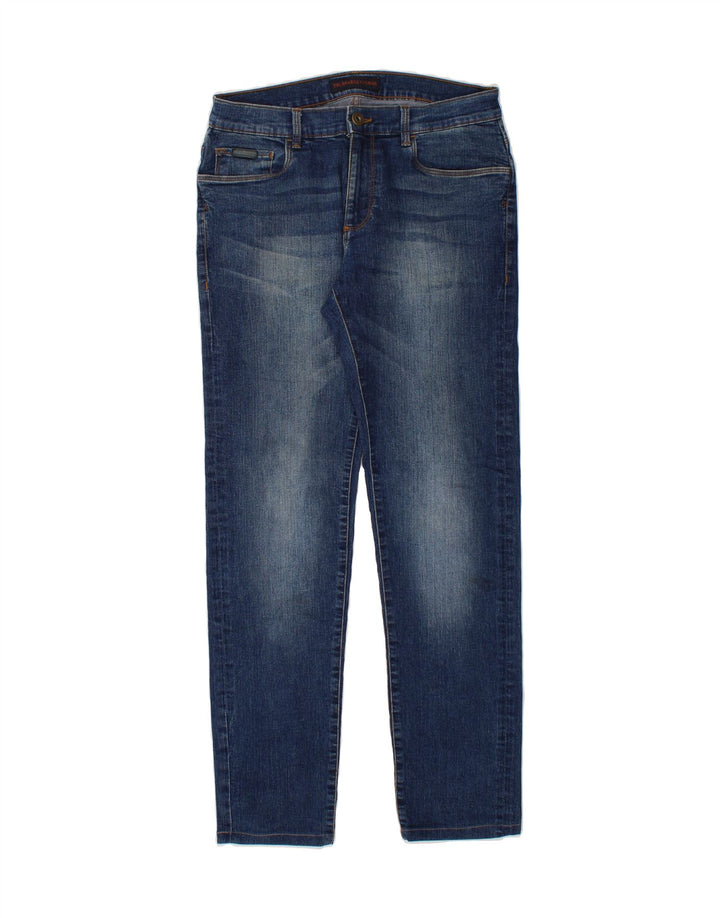 TRUSSARDI Womens Slim Jeans W31 L32 Blue Vintage Trussardi and Second-Hand Trussardi from Messina Hembry 