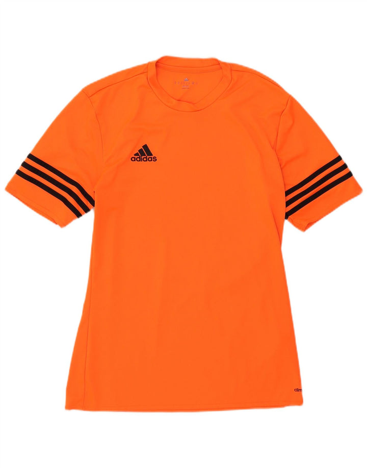 Adidas Herre Climalite T-Shirt Top Lille Orange Polyester
