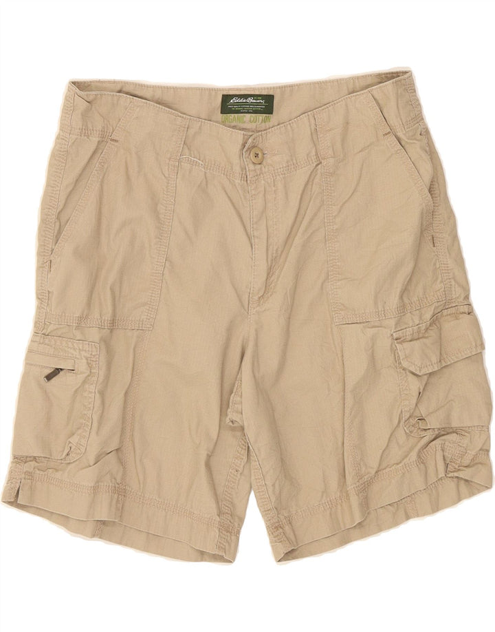 EDDIE BAUER Womens Cargo Shorts US 8 Medium W30 Beige Cotton Vintage Eddie Bauer and Second-Hand Eddie Bauer from Messina Hembry 