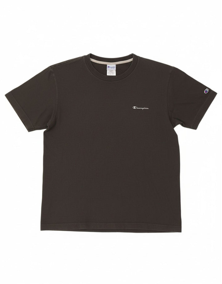 CHAMPION Mens Authentic T-Shirt Top Large Black Cotton