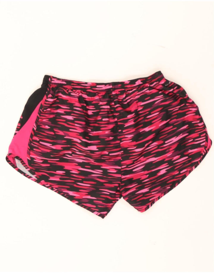 NIKE Womens Sport Shorts UK 14 Medium Pink Camouflage Polyester Vintage Nike and Second-Hand Nike from Messina Hembry 