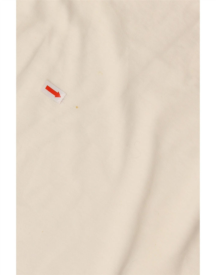 VINTAGE Womens Blouse Top UK 14 Medium Off White