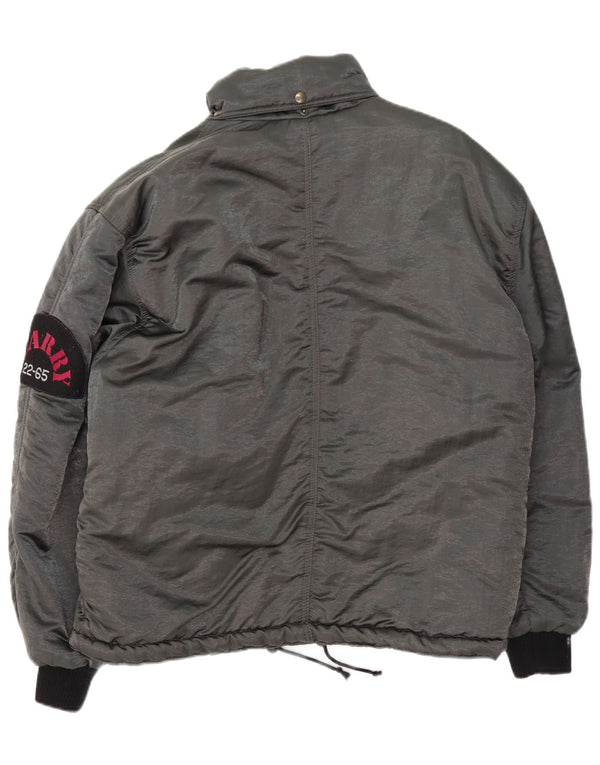 Quarry Mens Windbreaker Jacket UK 38 Medium Grey Colourblock Polyamide