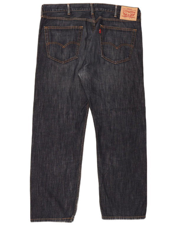 Levi's Mens 505 Straight Jeans W38 L30 Navy Blue