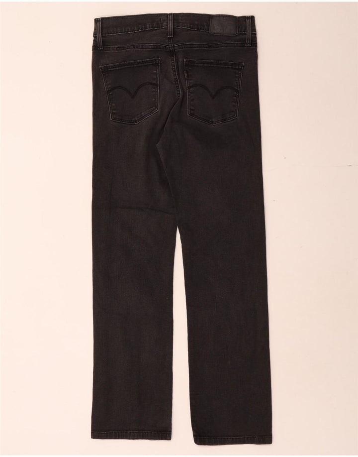 Levi's Womens Shaping Straight Jeans W29 L27 Black Cotton