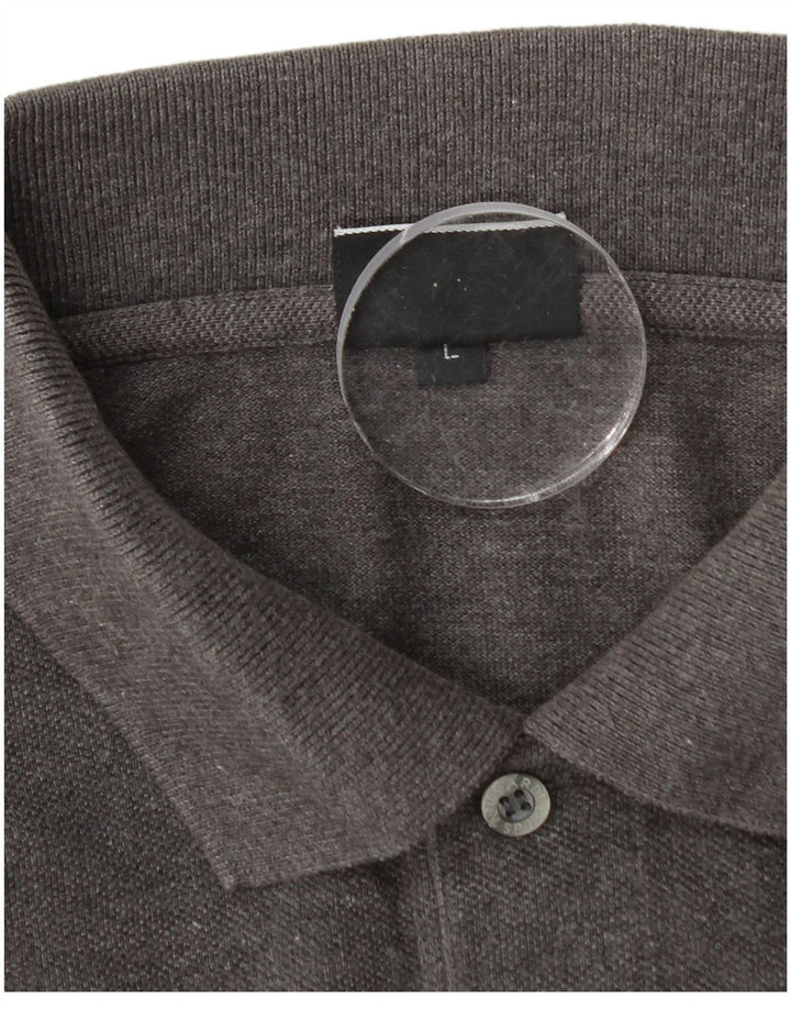 TRUSSARDI Herren-Poloshirt, große graue Baumwolle
