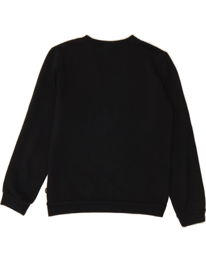 PUMA Boys Graphic Sweatshirt Jumper 13-14 Years Black Vintage Puma and Second-Hand Puma from Messina Hembry 