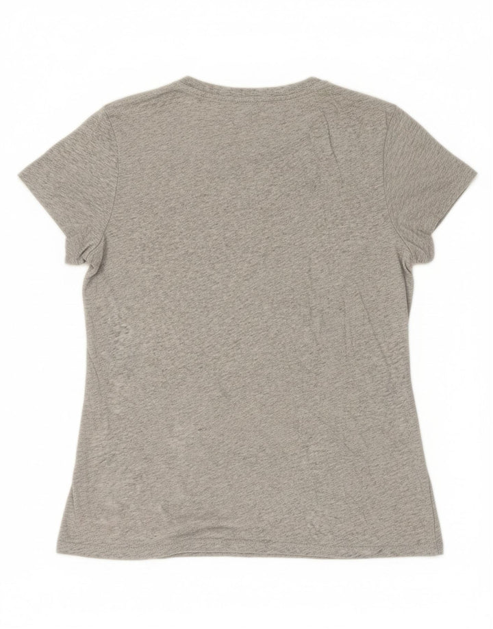 LEVI'S Womens Graphic T-Shirt Top UK 16 Large Grey