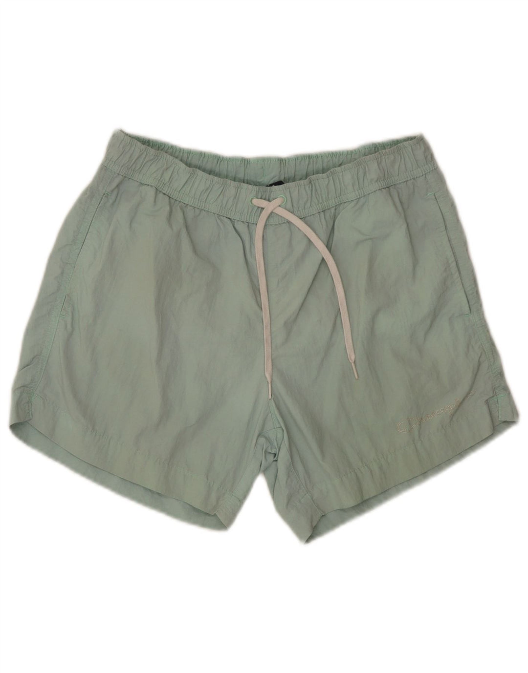Champion Mens Swimming Shorts Small Green Polyamide