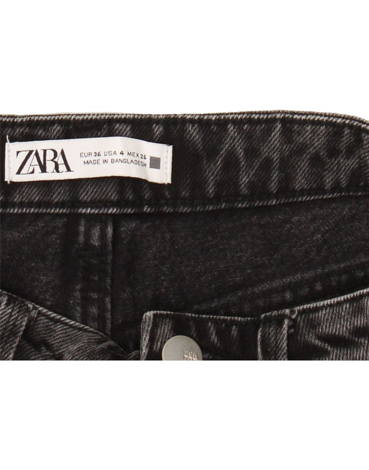 ZARA Womens Denim Shorts EU 36 XS W26 Grey Vintage Zara and Second-Hand Zara from Messina Hembry 