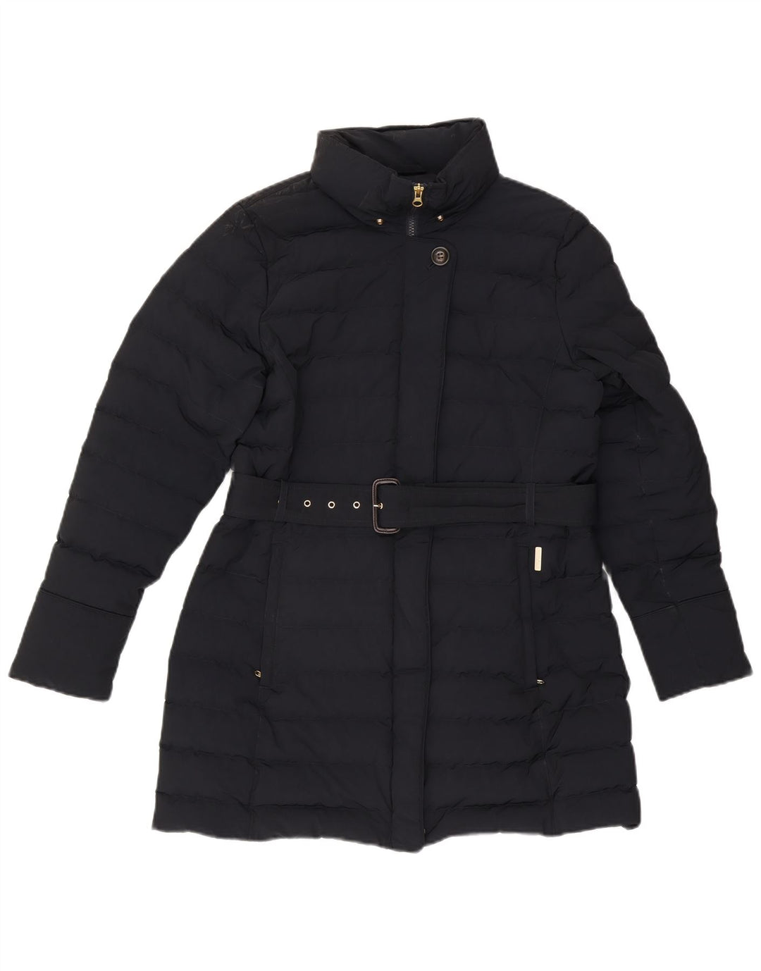 Woolrich ženski podstavljeni kaput UK 16 veliki tamnoplavi poliester