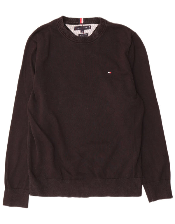 Tommy Hilfiger Herre Crew Neck Jumper Sweater Medium Sort
