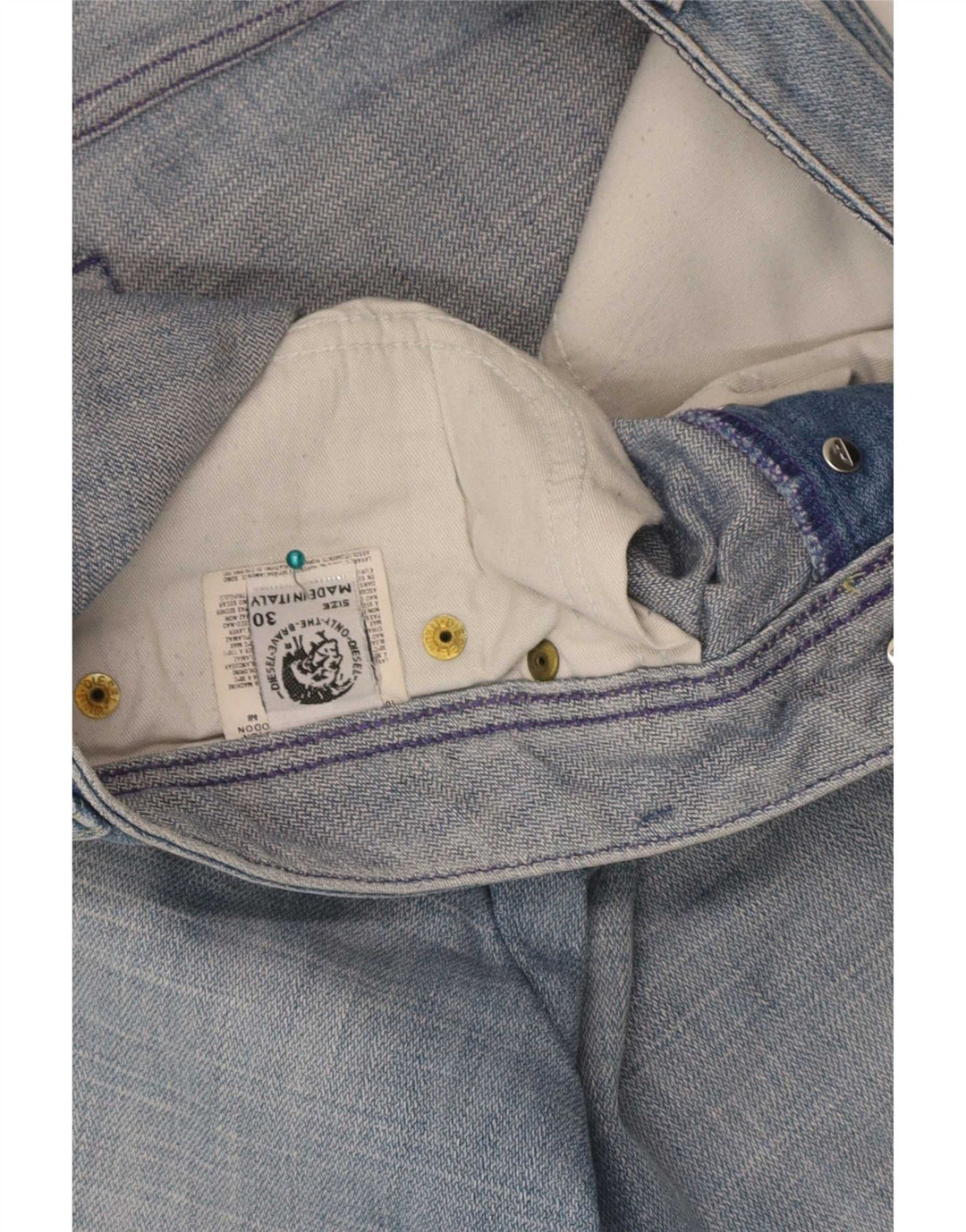 Shorts jeans masculino diesel W30 algodão azul médio