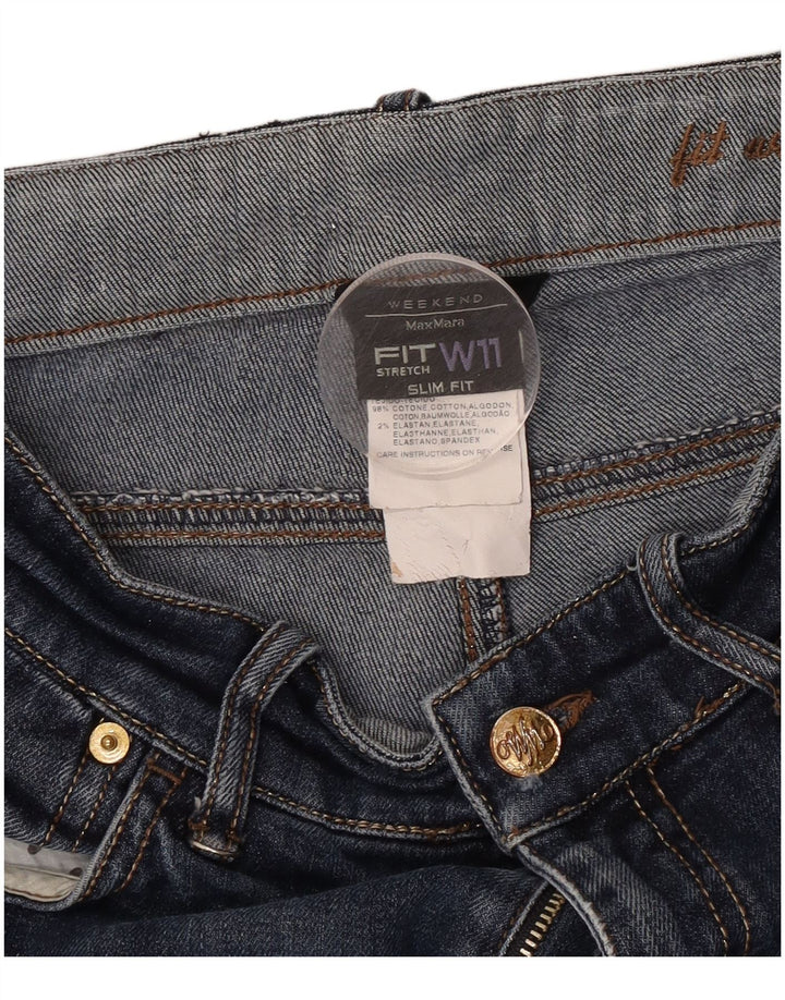 Max Mara Womens Weekend Slim Jeans W28 L26 Navy Blue Cotton