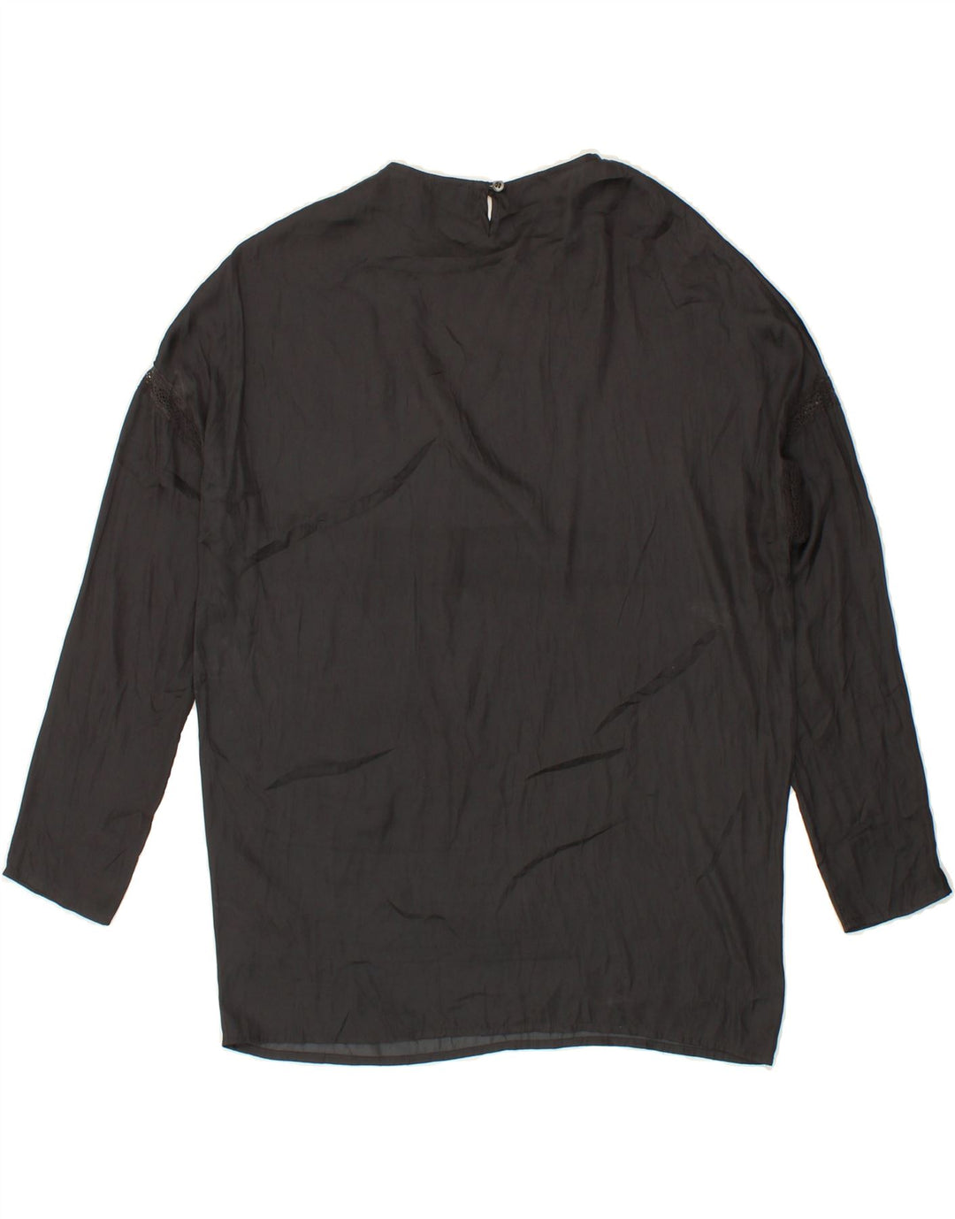 DIESEL Womens Longline Oversized Blouse Top UK 6 XS Black Polyester Vintage Diesel and Second-Hand Diesel from Messina Hembry 