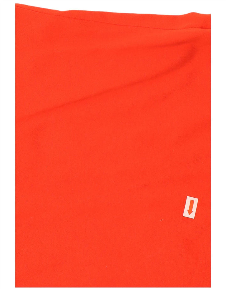 Canotta grafica Nike Dri Fit da uomo in cotone arancione medio