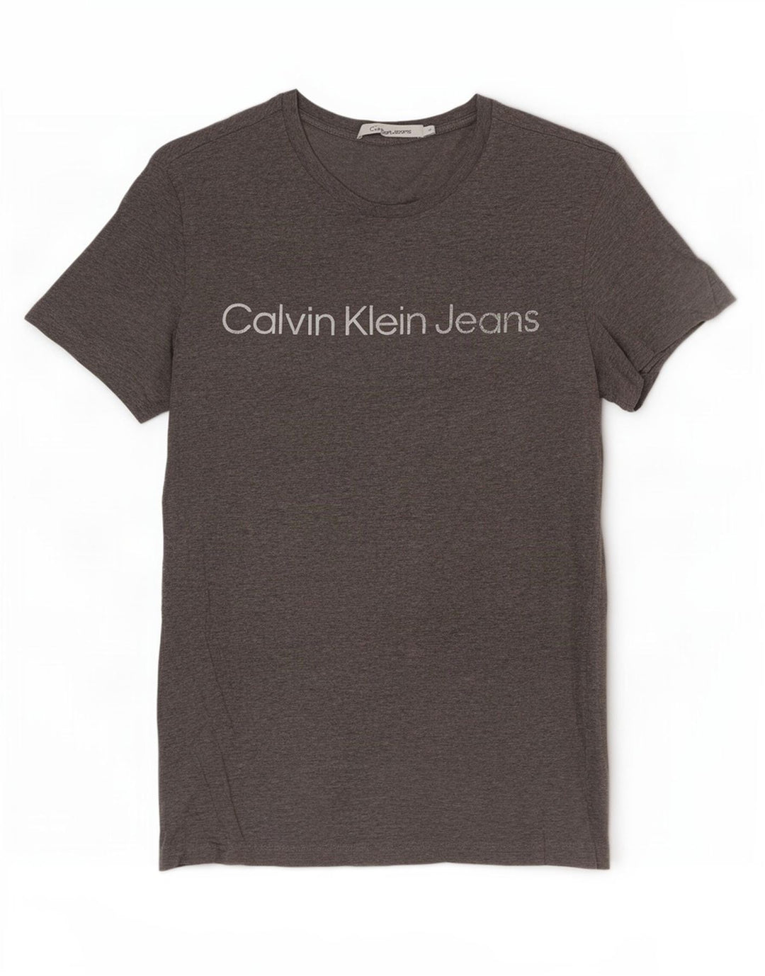 Calvin Klein Jeans T-Shirt Graphique Homme Gris Moyen
