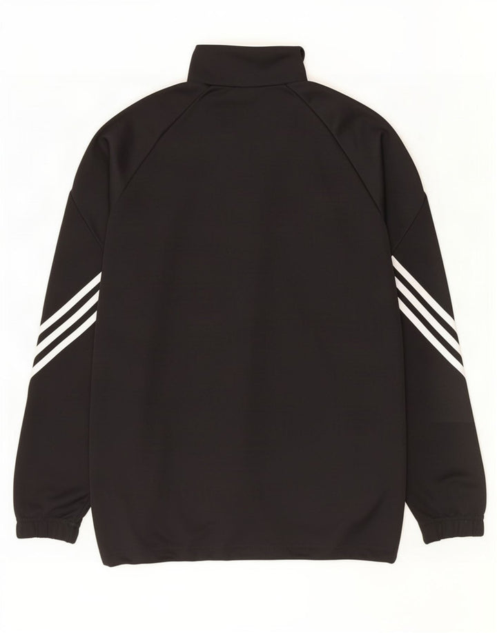 Giacca da allenamento Adidas Climalite da uomo, grande, in poliestere nero