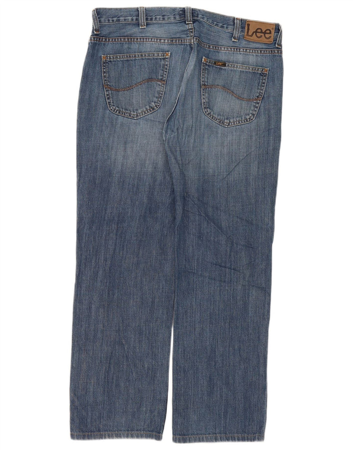 Lee Mens Seattle Straight Jeans W38 L30 Blue Cotton