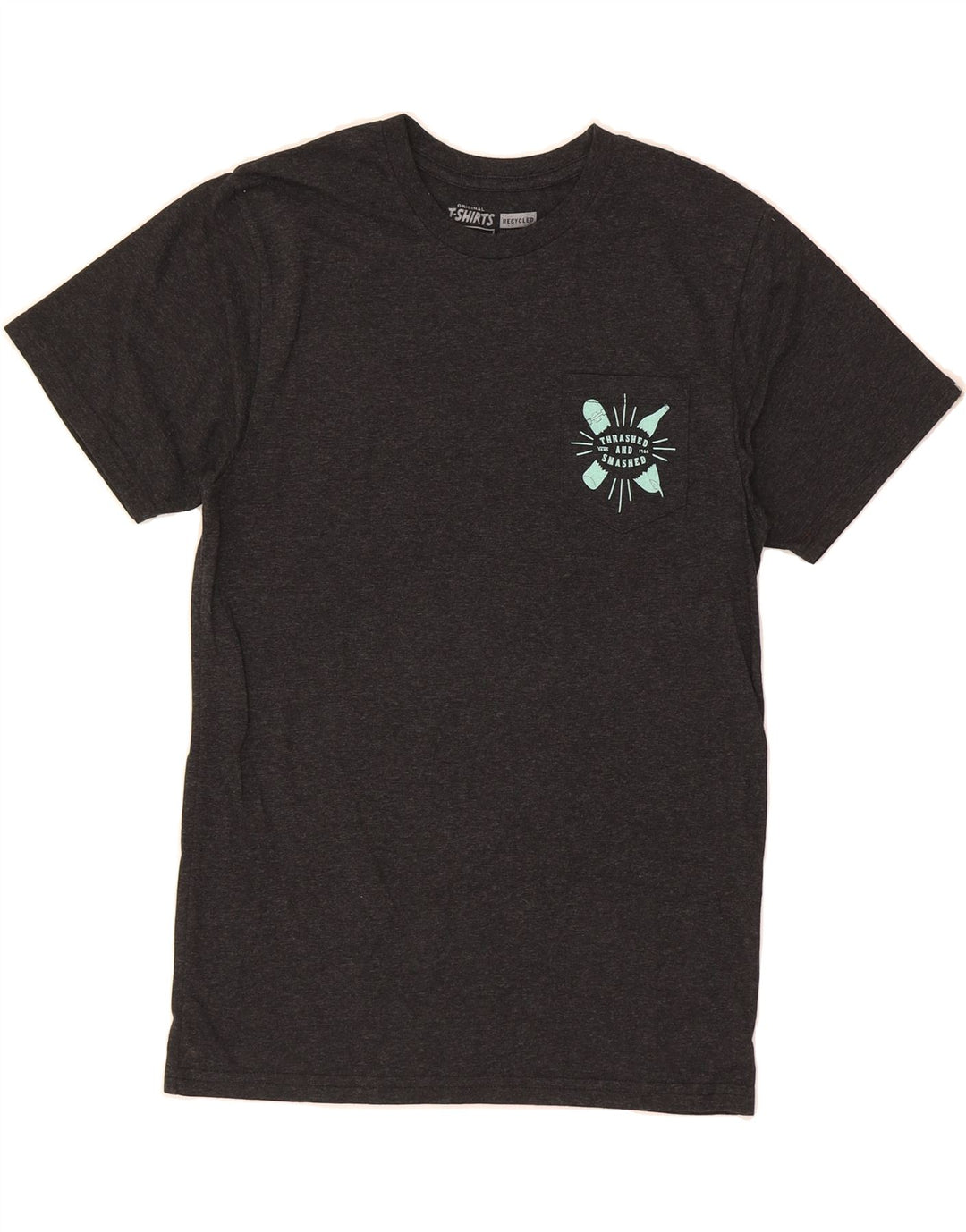 VANS Mens Graphic T-Shirt Top Small Grey Polyester Vintage Vans and Second-Hand Vans from Messina Hembry 