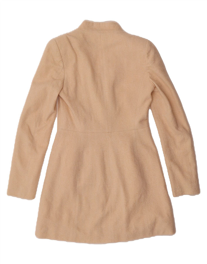 ZARA Womens Open Overcoat UK 6 XS Beige Polyester Vintage Zara and Second-Hand Zara from Messina Hembry 