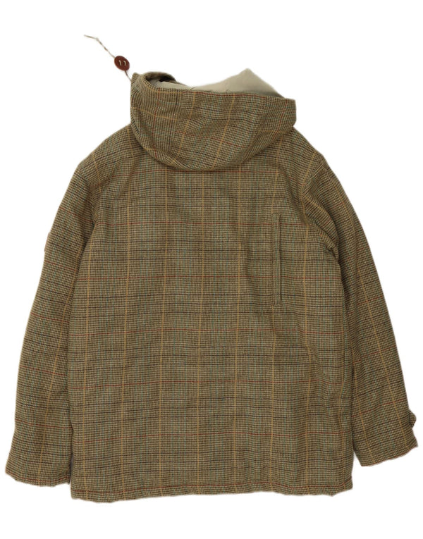 Męska wyściełana kurtka z kapturem Penfield UK 38 Medium Khaki Houndstooth