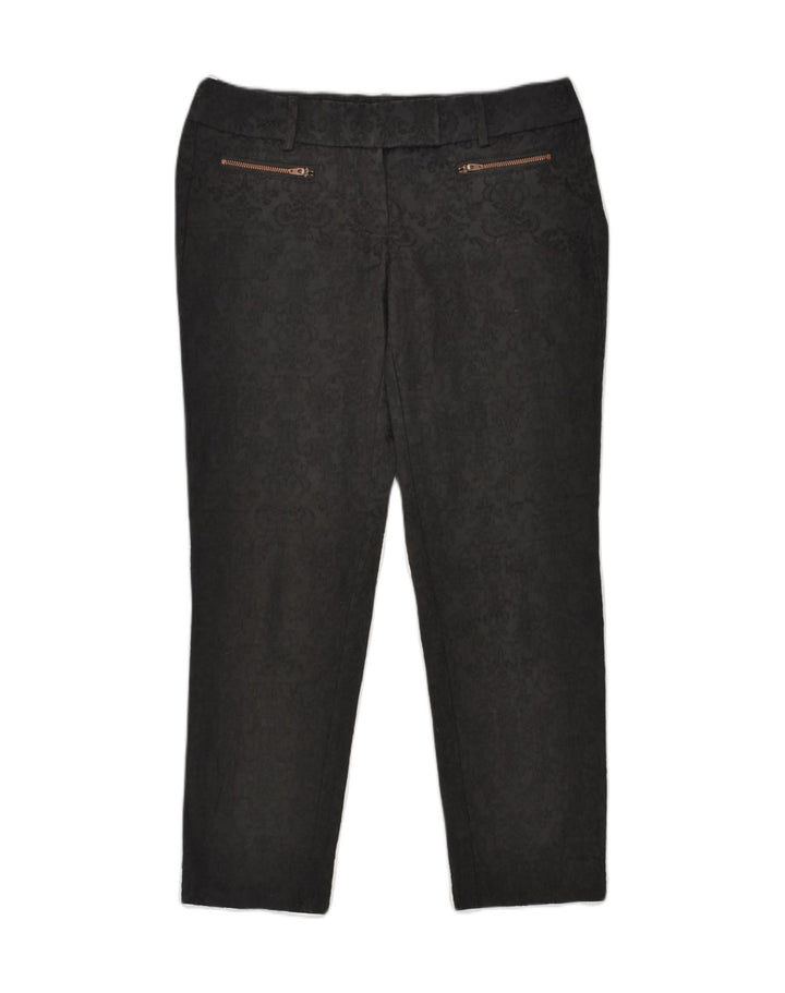 MOSSIMO Womens Slim Casual Trousers US 4 Small W30 L27  Black Floral | Vintage Mossimo | Thrift | Second-Hand Mossimo | Used Clothing | Messina Hembry 