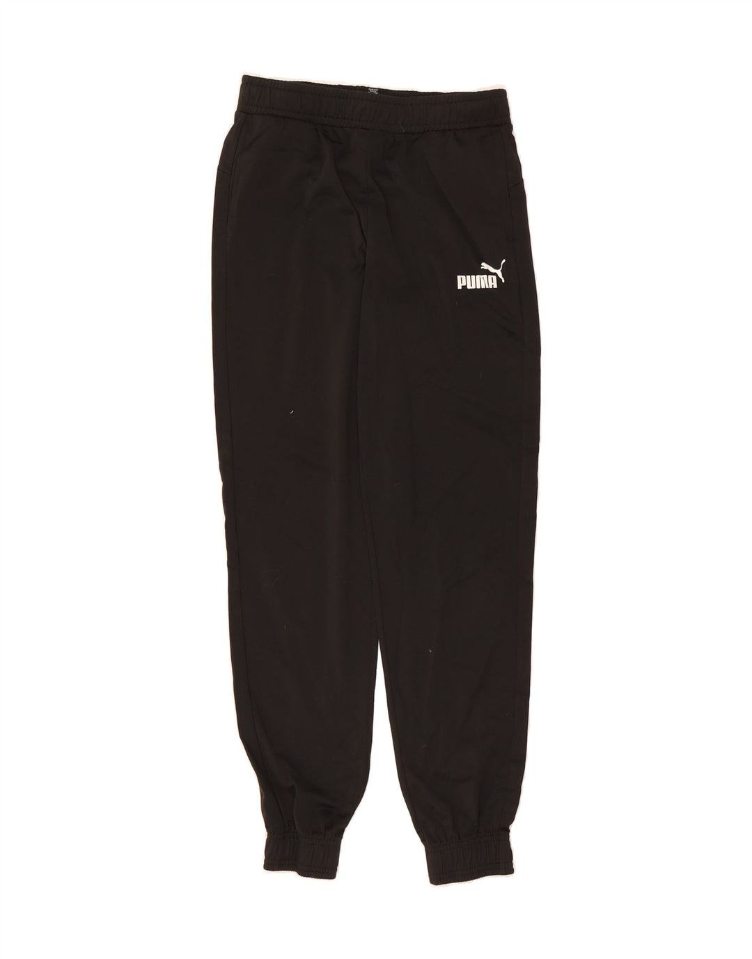 PUMA Boys Tracksuit Trousers Joggers 13-14 Years Black Polyester Vintage Puma and Second-Hand Puma from Messina Hembry 
