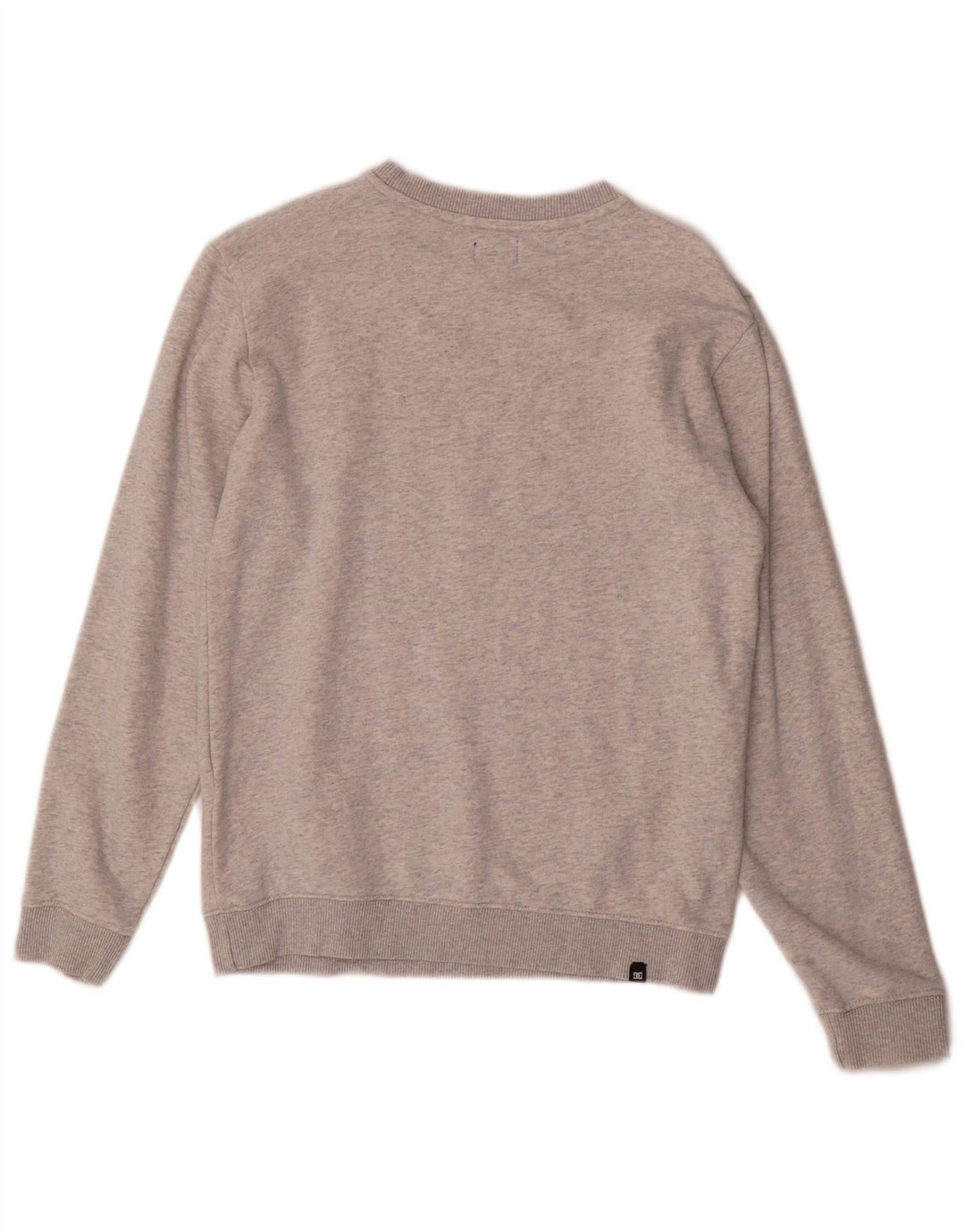 DC Boys Sweatshirt Jumper 13-14 Years Large Grey Flecked Cotton