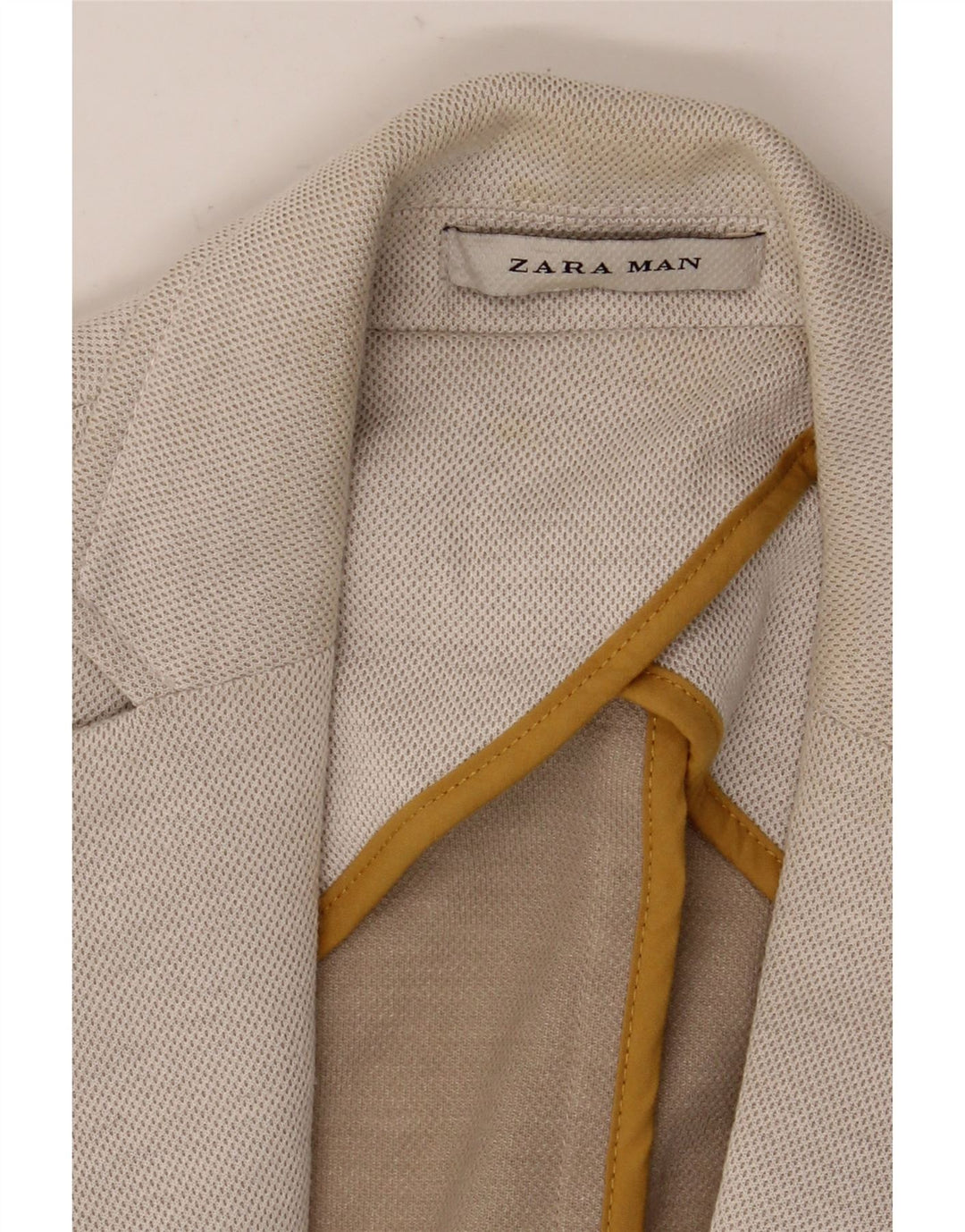 ZARA Veste blazer à 2 boutons pour homme EU 52 Large Gris Polyester