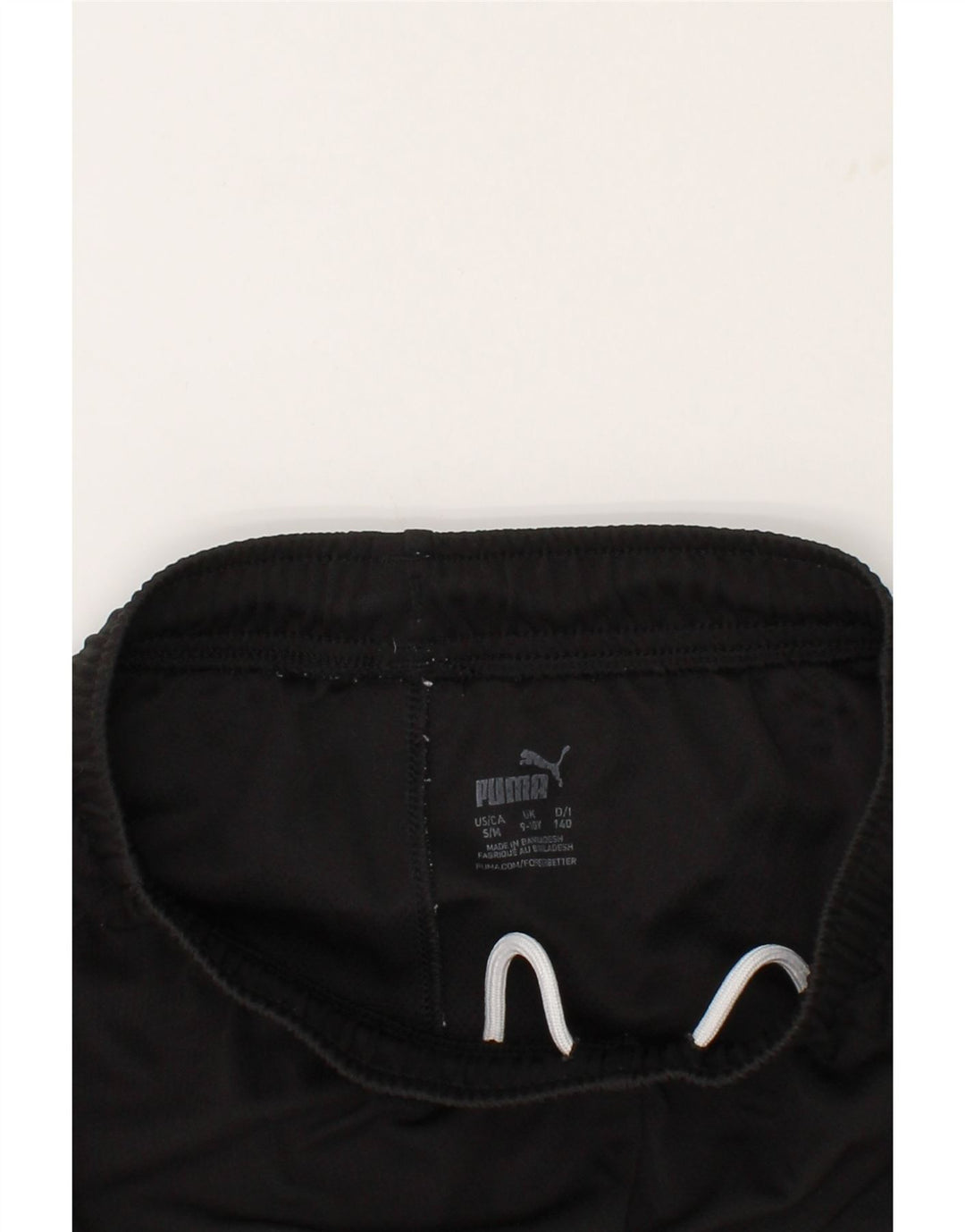 PUMA Boys Sport Shorts 9-10 Years Medium  Black Polyester Vintage Puma and Second-Hand Puma from Messina Hembry 