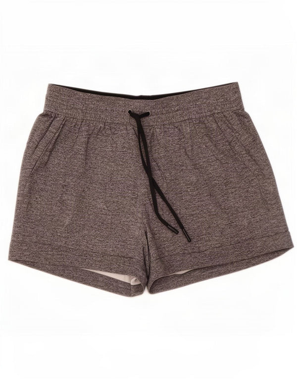 Pantaloncini sportivi da donna Lululemon US 8 grigio medio chiazzato