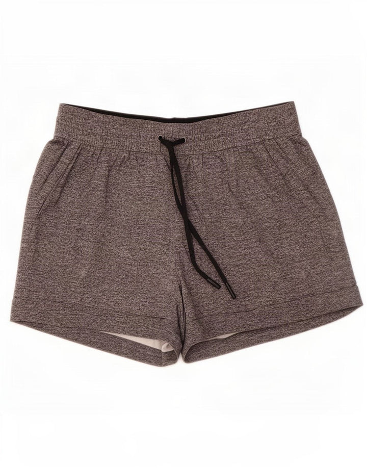 Pantaloncini sportivi da donna Lululemon US 8 grigio medio chiazzato